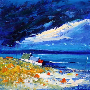 Storm passing Isle of Iona 16x16 Storm passing Isle of Iona 16x16